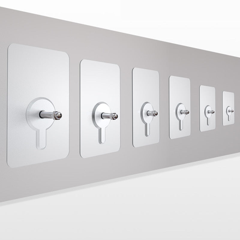 BowLift | 10 pieces heavy-duty punch-free transparent adhesive hooks