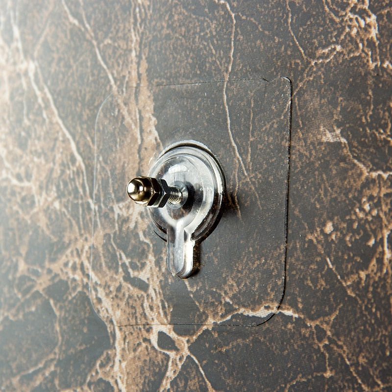 BowLift | 10 pieces heavy-duty punch-free transparent adhesive hooks