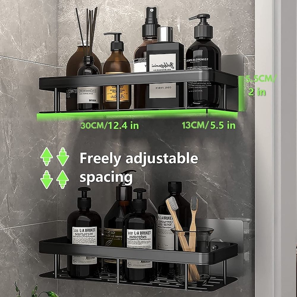 BowLift | Metal Suction Cup Bathroom Shelves