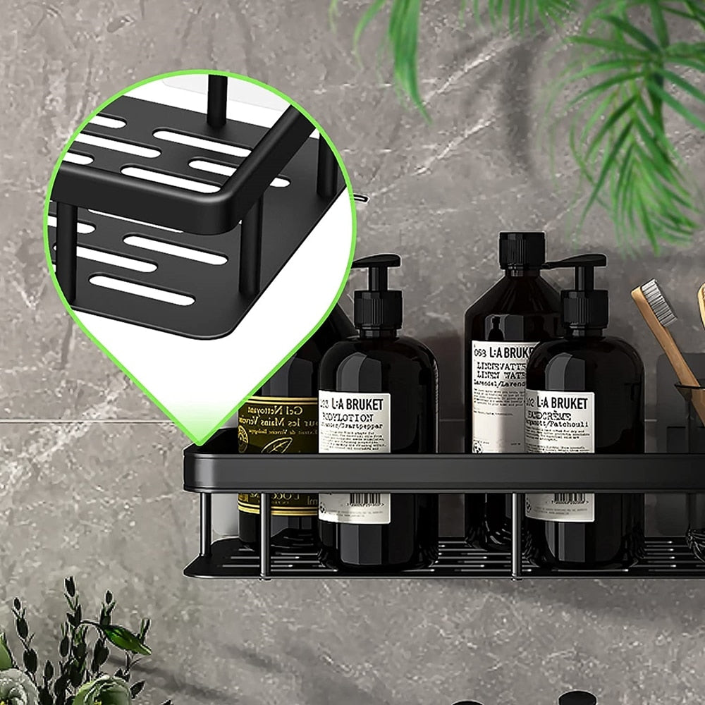 BowLift | Metal Suction Cup Bathroom Shelves