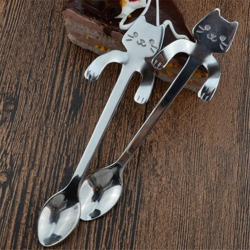 BowLift | Cute Cat Long Handle Tea Spoon