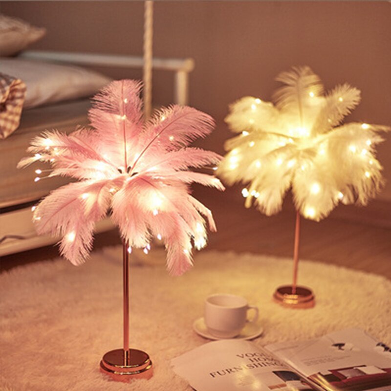 BowLift | Feather Palm Creative Table Lamp