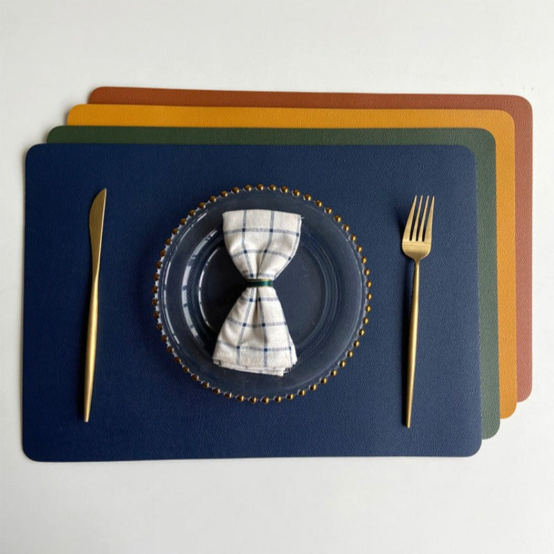 BowLift | Modern rectangular waterproof PU leather placemats