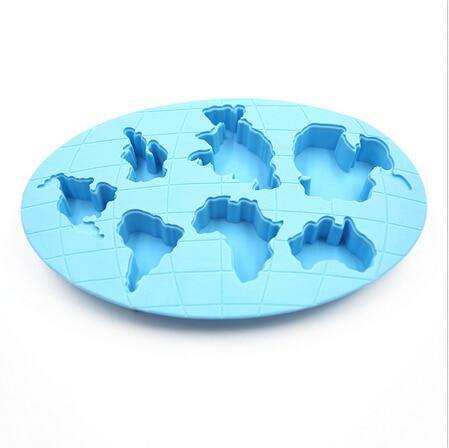 BowLift | Earth Continents Silicone Ice Tray Mold
