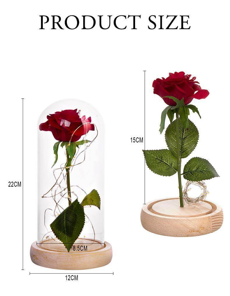 BowLift | 1Pcs Beast Red Rose Flower Vase