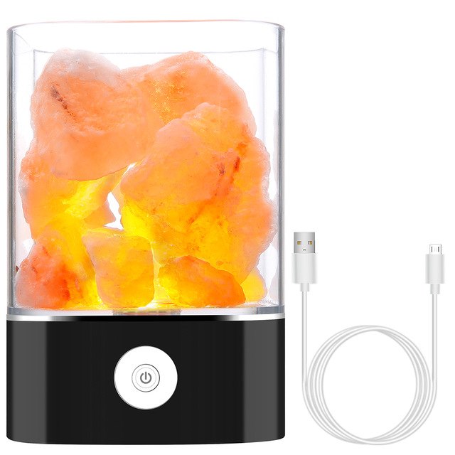 BowLift | Himalayan Salt Desk Lamp & Air Purifier White