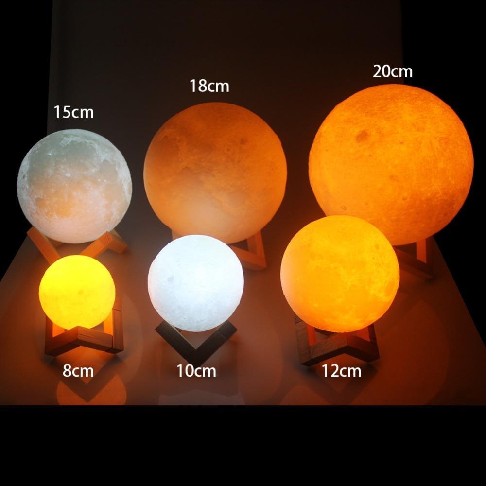 BowLift | Rechargeable Wireless Dual Color Lunar Full Moon Night LED Lamp