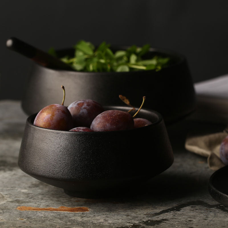 BowLift | Elegant Matte Black Snack Bowl