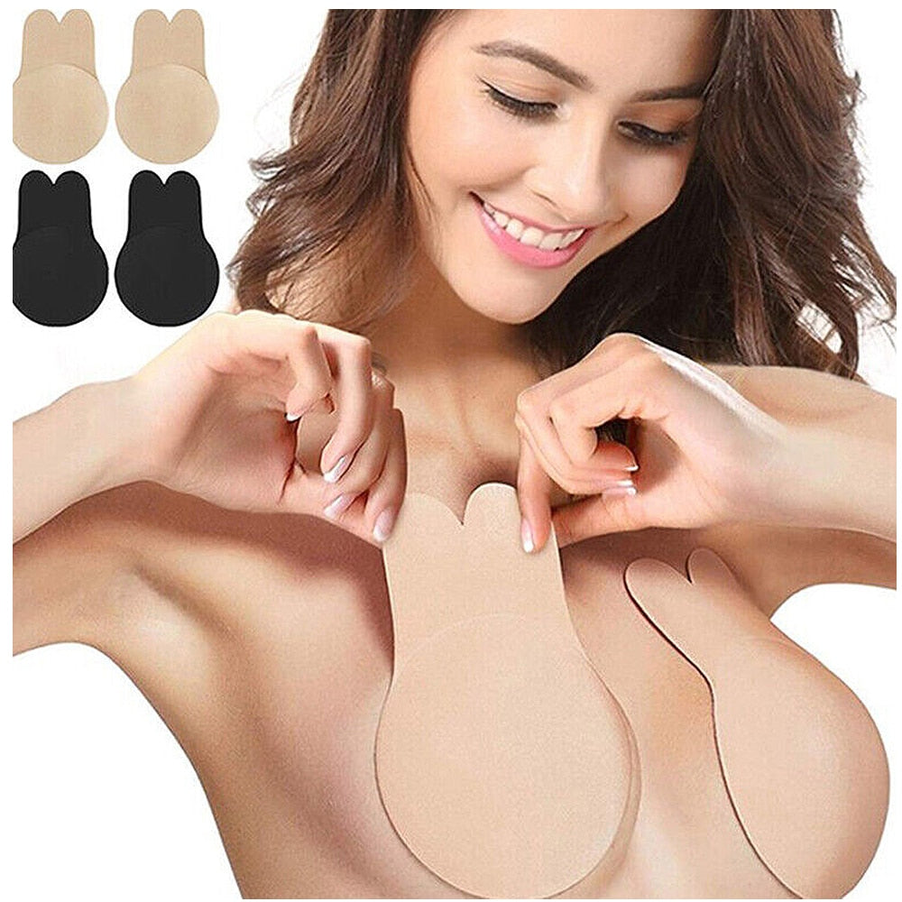 BowLift | Invisible Push-up Bra without Straps – Self-adhesive Silicone Cups