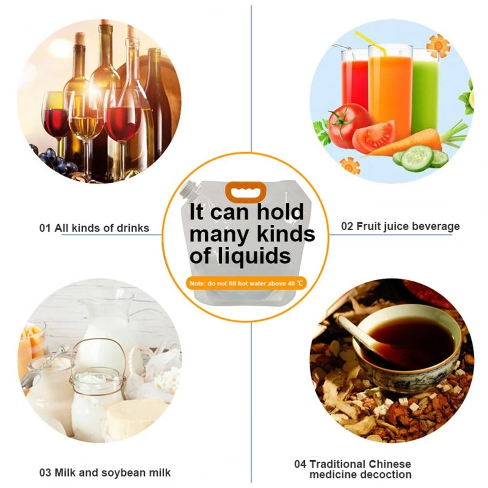 BowLift | Reusable Transparent Liquid Dispenser Bag