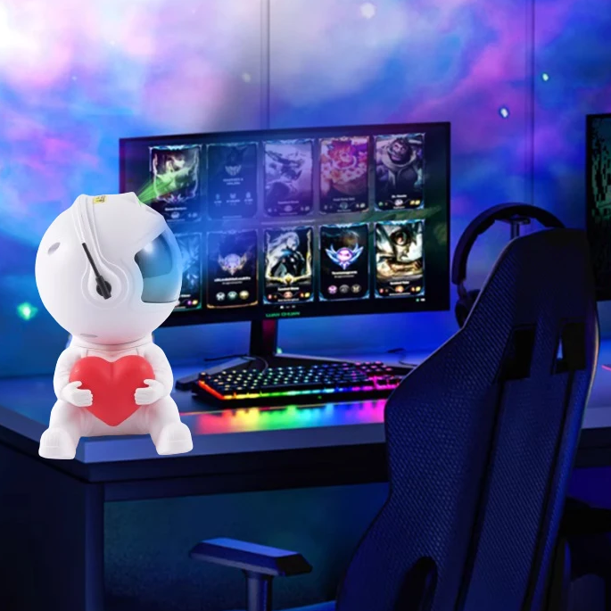 BowLift | Love Astronaut Galaxy Night Light Projector