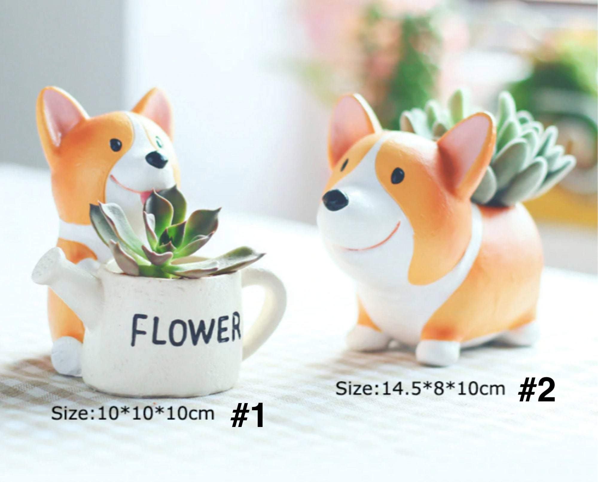 BowLift | Resin Corgi Mini Flower Pot
