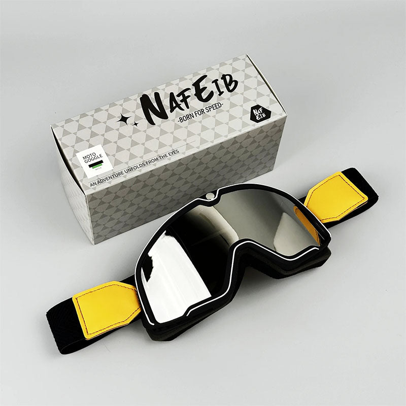 BowLift | RETRO RIDE GOGGLES – Vintage Motorcycle Eyewear with 100% UV Protection