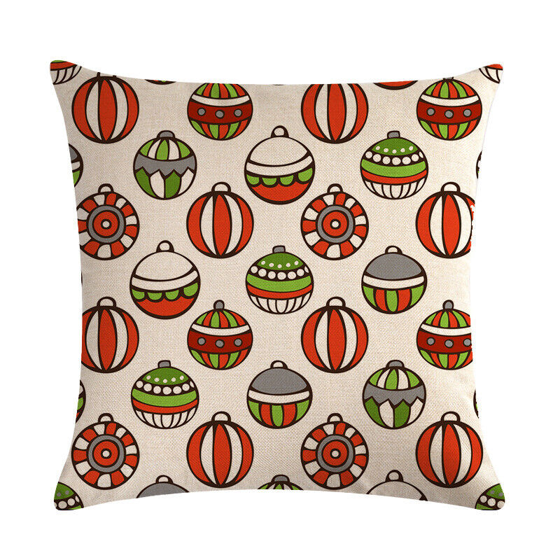 18" Cojines Merry Xmas Couch Throw Pillow Cover Case Home Sofa Decor Pillowslip Bowlift