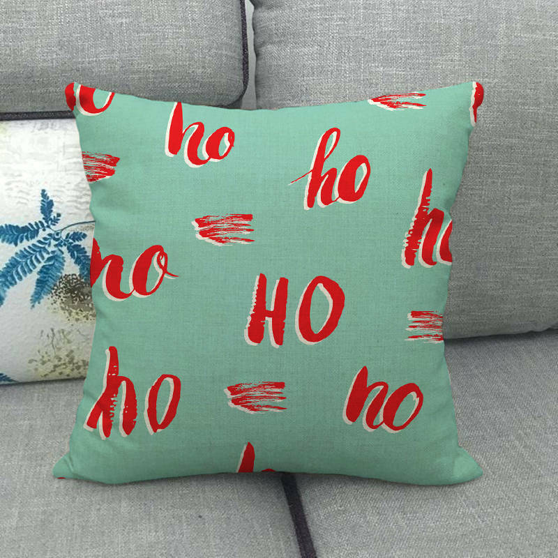 18" Cojines Merry Xmas Couch Throw Pillow Cover Case Home Sofa Decor Pillowslip Bowlift