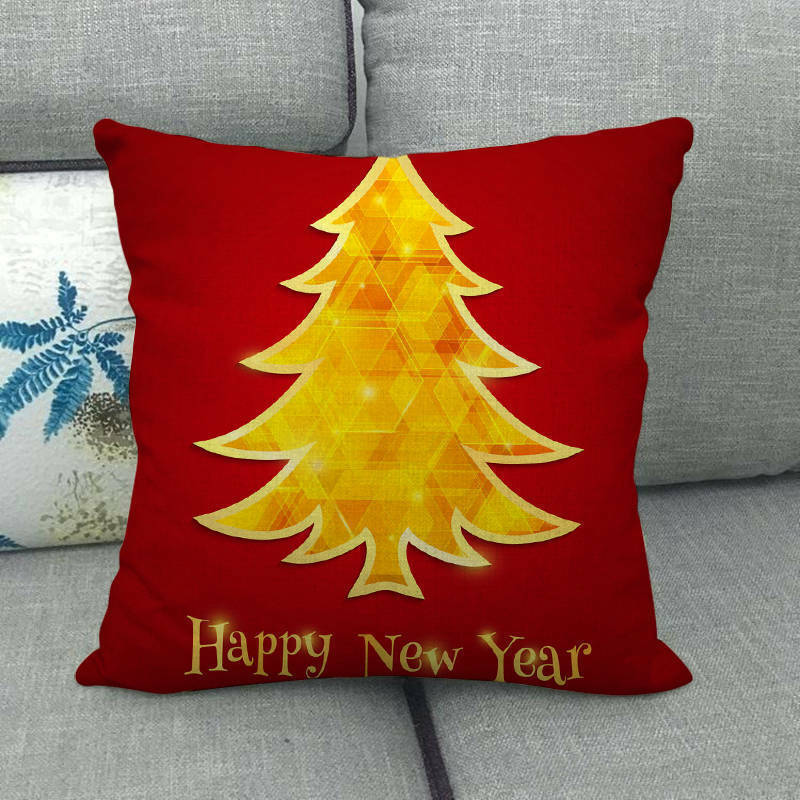 18" Cojines Merry Xmas Couch Throw Pillow Cover Case Home Sofa Decor Pillowslip Bowlift