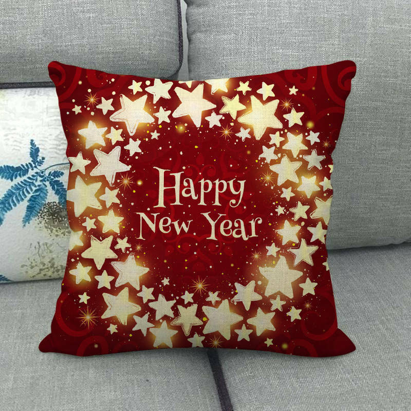 18" Cojines Merry Xmas Couch Throw Pillow Cover Case Home Sofa Decor Pillowslip Bowlift