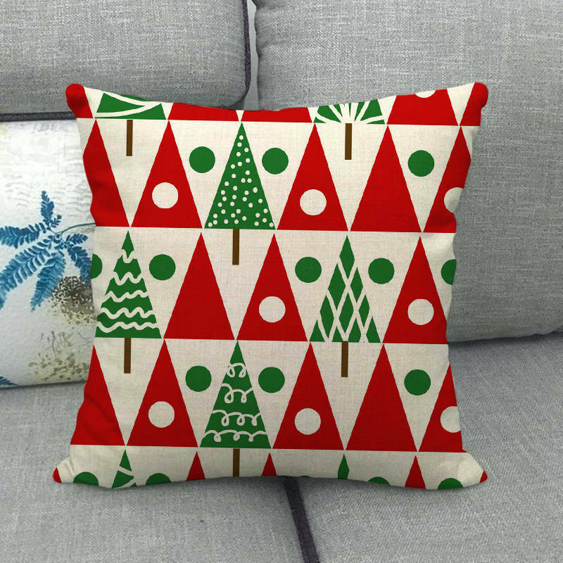 18" Cojines Merry Xmas Couch Throw Pillow Cover Case Home Sofa Decor Pillowslip Bowlift