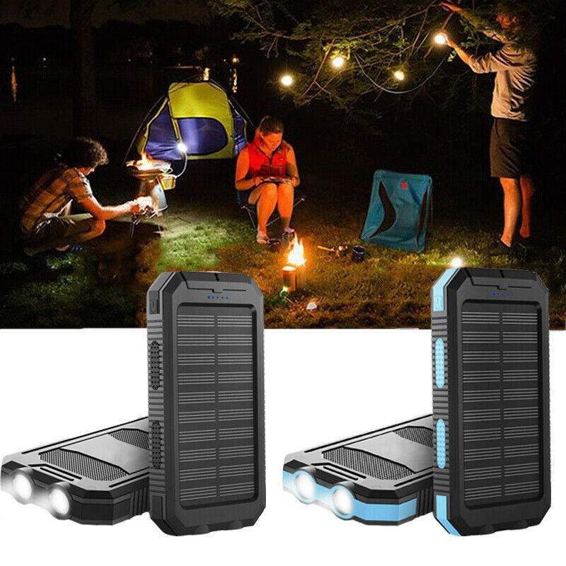 BowLift | 2x 500000mAh Solar Charger Waterproof Power Bank External