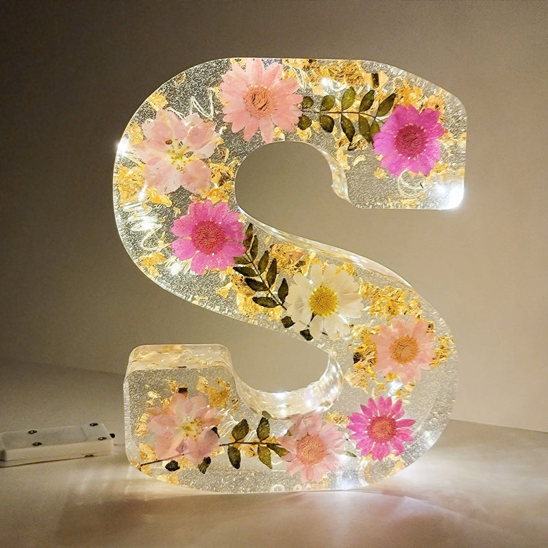 BowLift | Dried Flower Letters Night Light