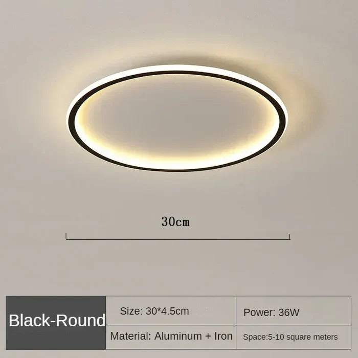 BowLift | Scandinavian Round Ceiling Lamp - AuroraSphere