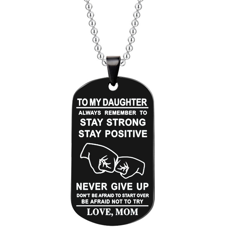 BowLift | English Alphabet Stainless Steel Necklace