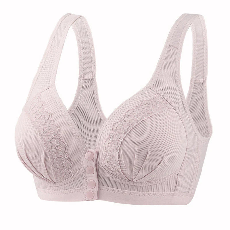 BowLift | Front Button Breathable Skin-Friendly Cotton Bra