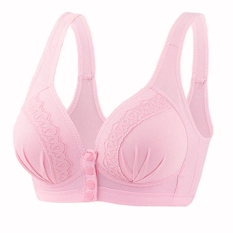 BowLift | Front Button Breathable Skin-Friendly Cotton Bra