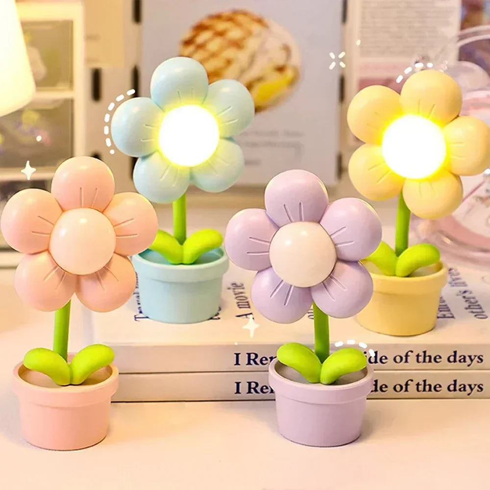 BowLift | Small Flower Relaxing Table Lamp - BlossomGlow