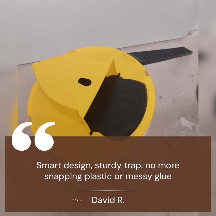 BowLift | SmartCatch Hands-Free Mouse Trap | Safe for Families & Pets, Multiple Capture System for Effective Rodent Control