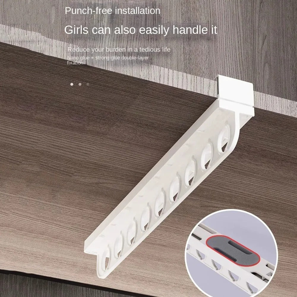 BowLift | SmartGlide Pull-Out Rack – Space-Saving Closet Organizer for Pants, Scarves, Ties – Easy Glide System – Stylish and Modern Design