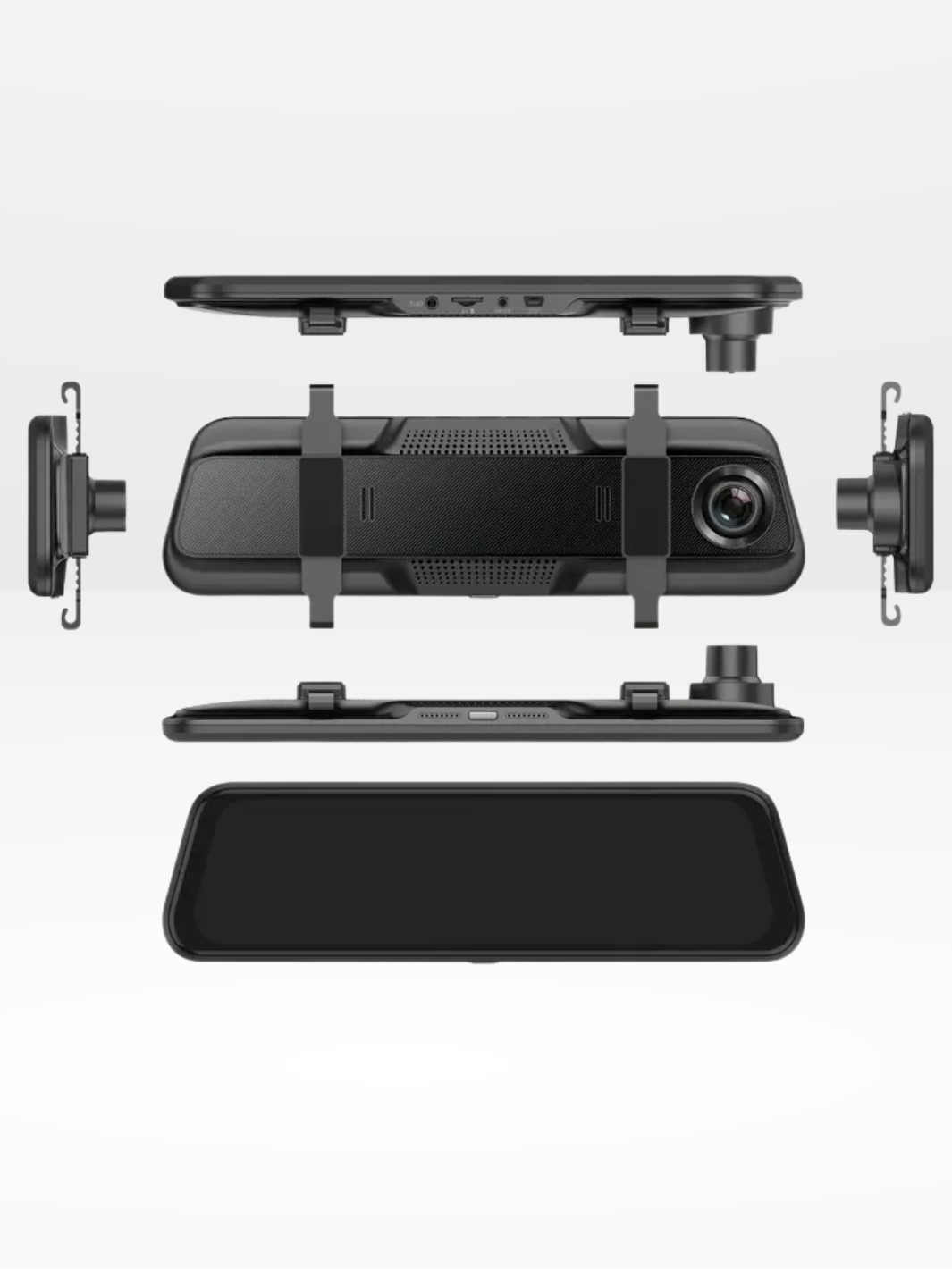 BowLift | Rearview Mirror Dash Cam 4K Front & Rear | CarPlay & Smart Driving Assistant