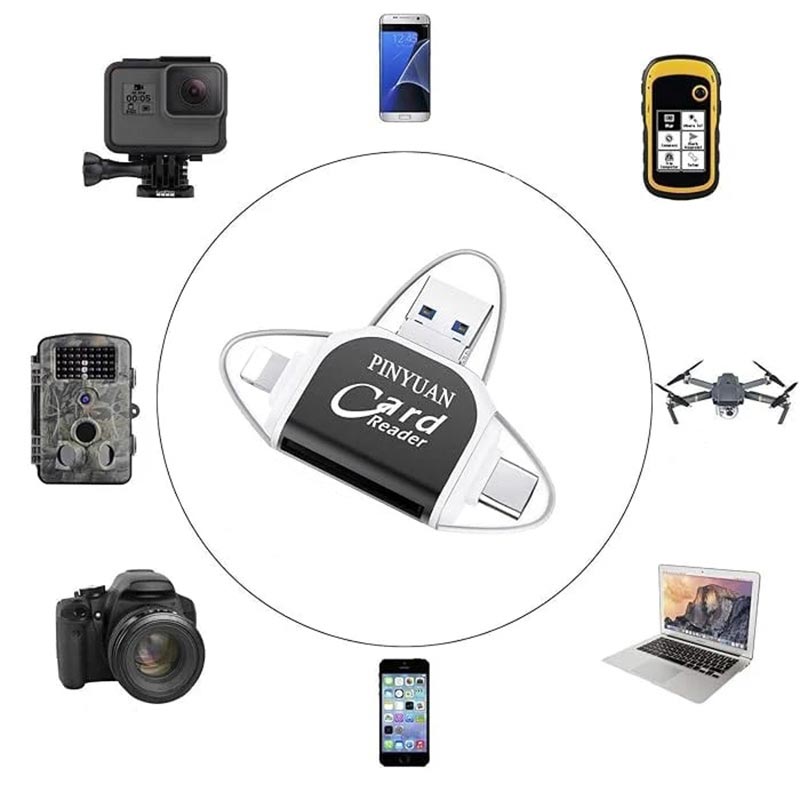 BowLift | 4-in-1 multifunctional card reader with multiple ports