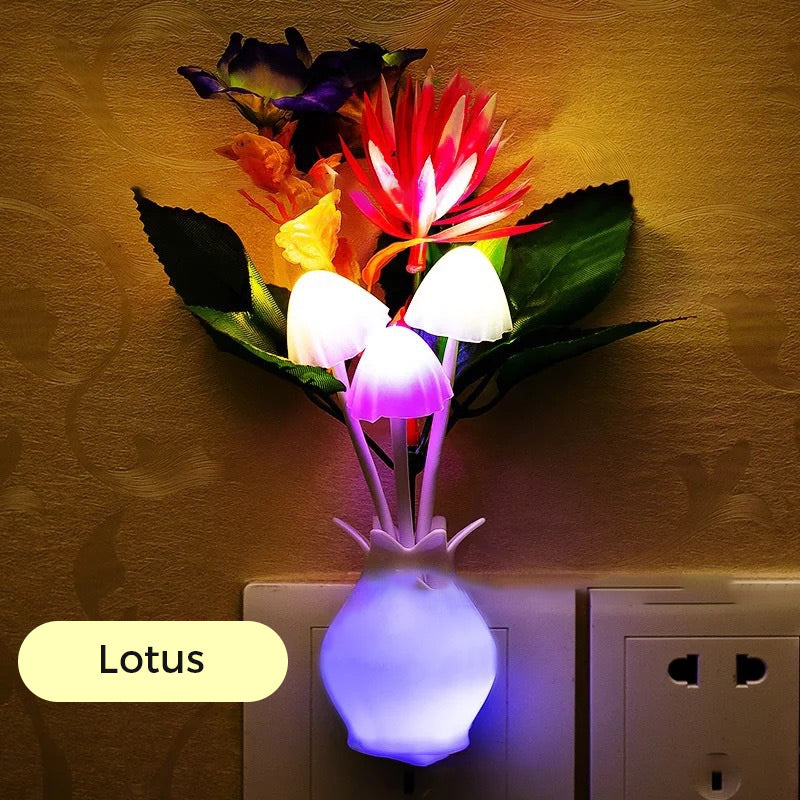 BowLift | LED night light in the form of simulated flowers with intelligent control for the bedroom
