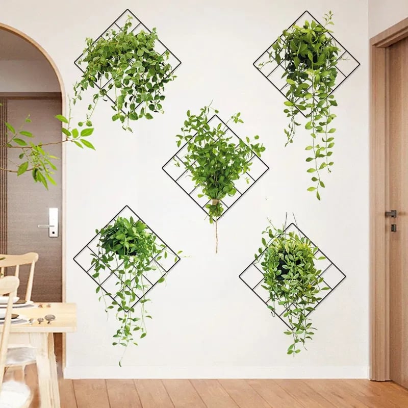 BowLift | 3D wall sticker with green plant