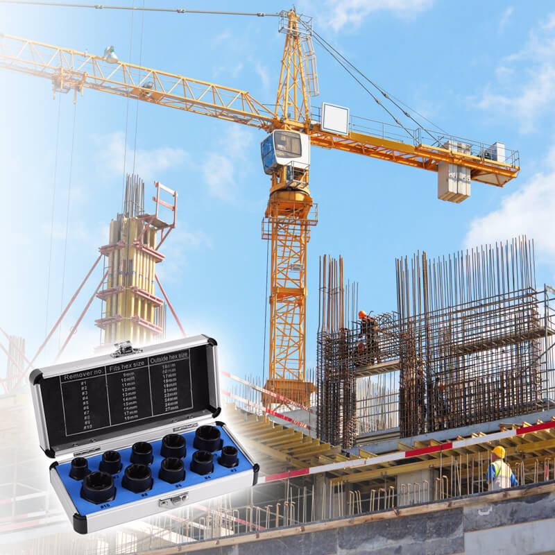 BowLift | 10 pcs. set with screw extractor for damaged screws