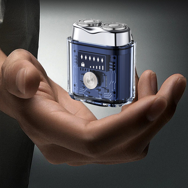 BowLift | Futuristic transparent mini electric smooth shaver