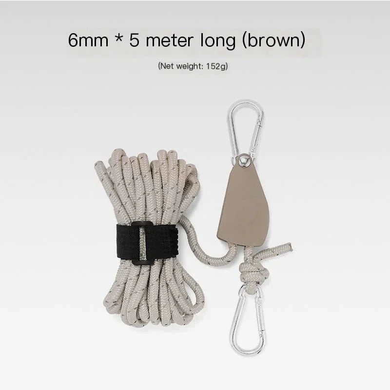 BowLift | Portable Adjustable Fix Tent High Strength Quick Release Pulley Camping Rope