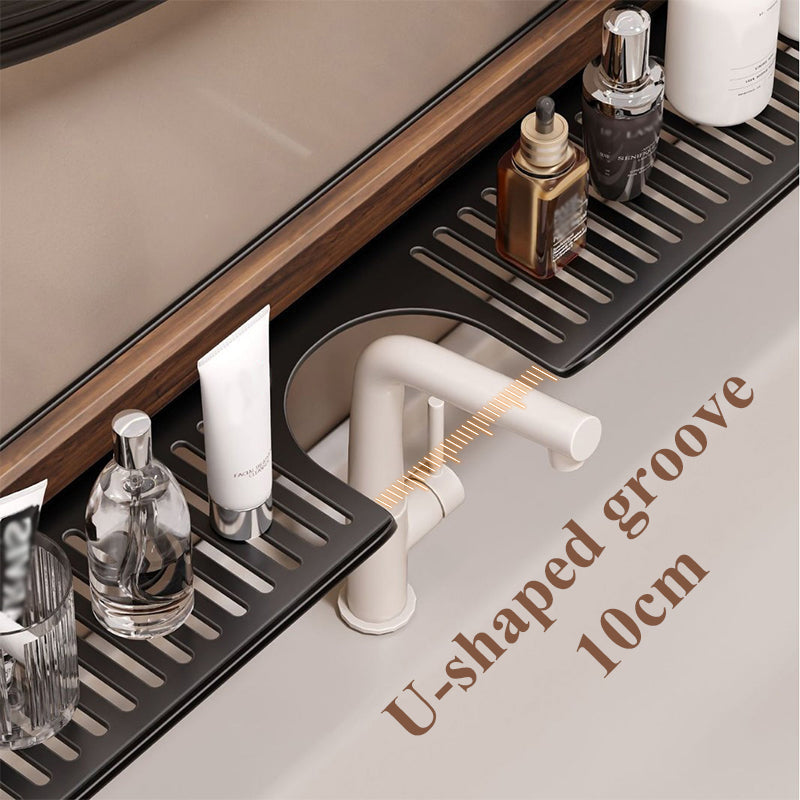 BowLift | Shelf with suction cups in walnut