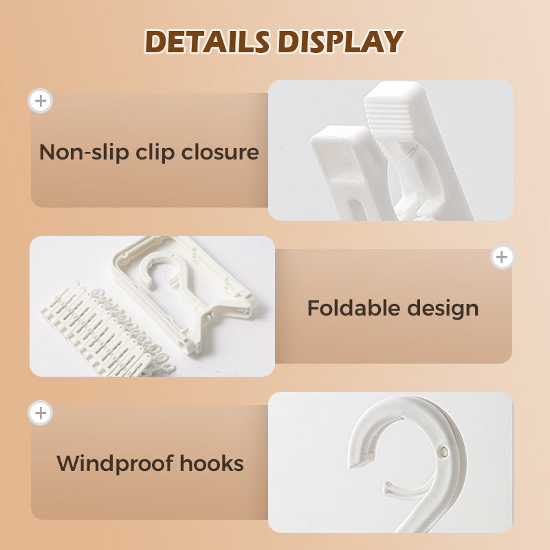 BowLift | 12-clip collapsible and windproof drying rack