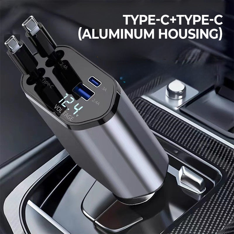 BowLift | 4-in-1 fast charger and retractable car charger