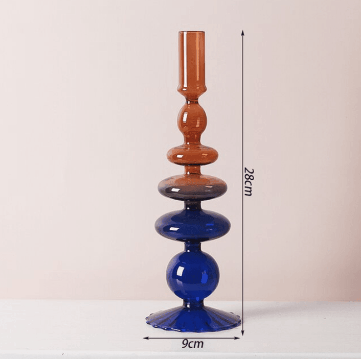 BowLift | Two Color Glass Classic Craft Candle Holder