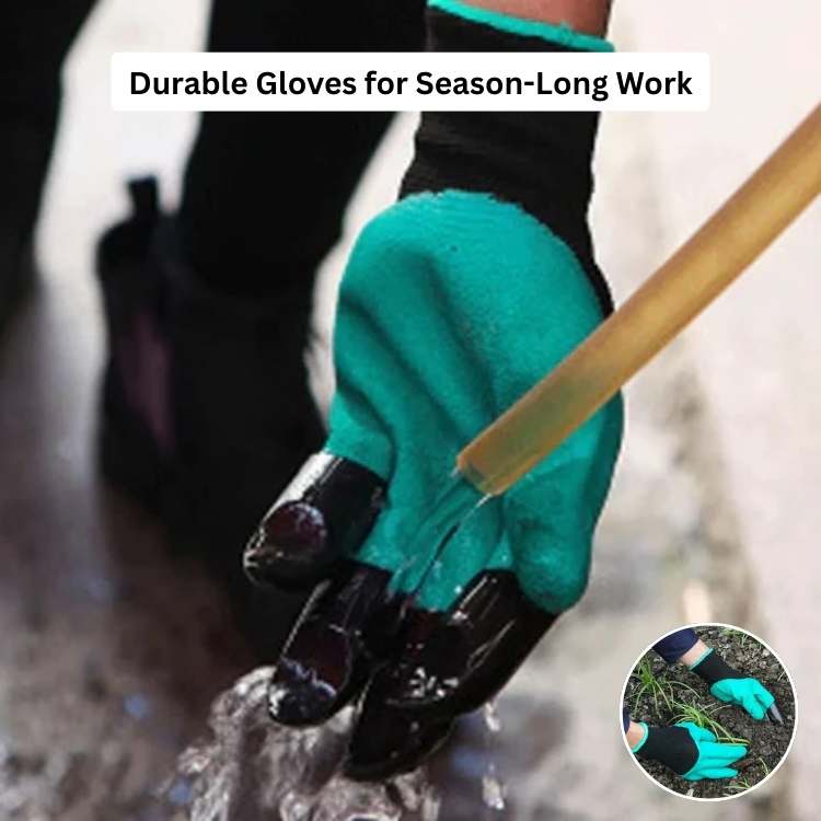 BowLift | Gardening Gloves with Removable Claws | Durable, Puncture-Resistant & Comfortable for Digging, Planting, and Raking