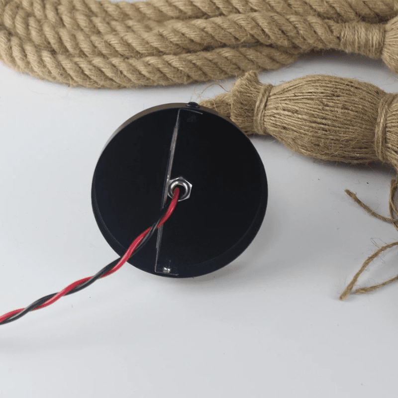 BowLift | Vintage Hemp Rope Pendant Light