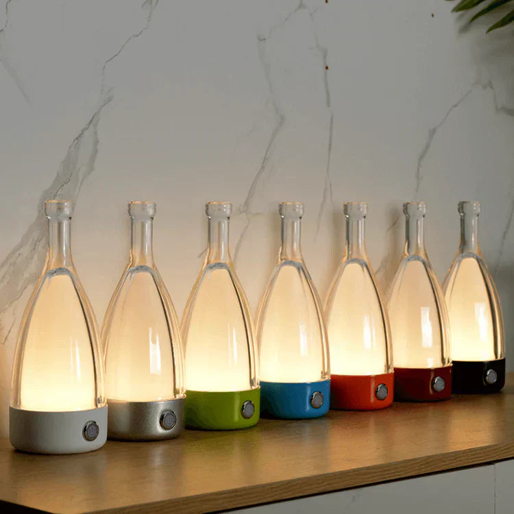 BowLift | CorkGlow - Wine Bottle Table Lamp