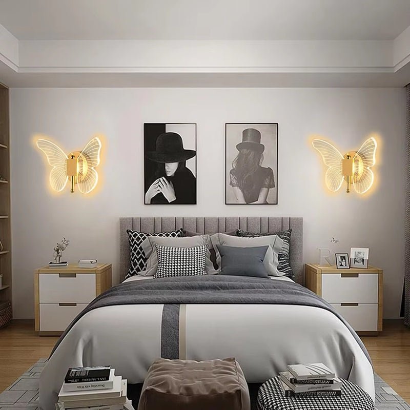 BowLift | FloraVyne LED Wall Light – Butterfly-shaped design lamp with 3 light modes energy-saving and elegant