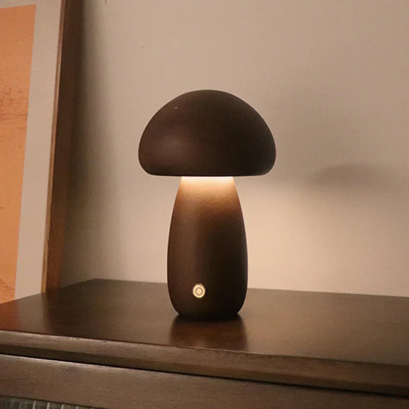 BowLift | Wooden Mushroom LED Night Light - GlowShroom