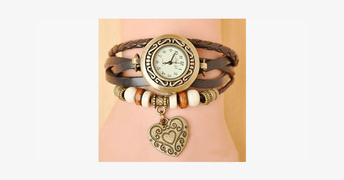 BowLift | Heart Vintage Wrap Watch