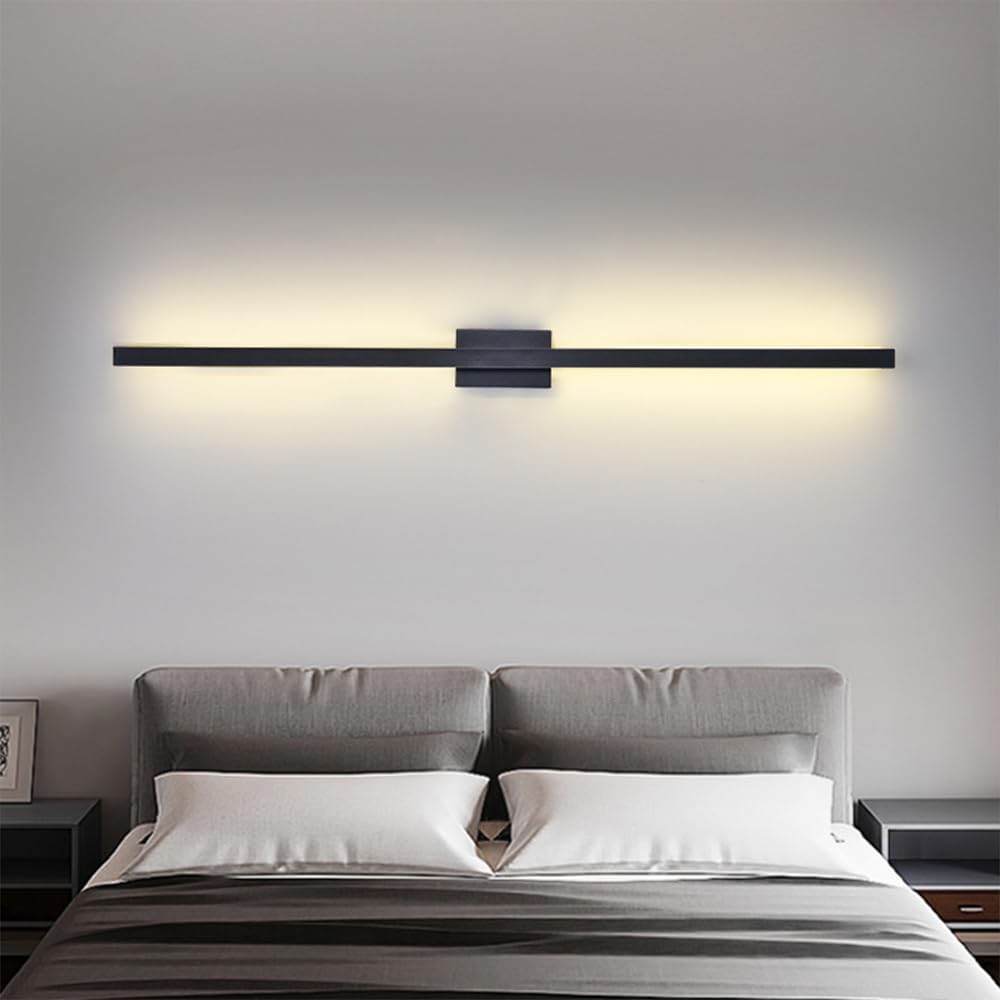BowLift | Industrial Minimalist Long LED Iron Wall Lights for Contemporary Living Room Décor and Stylish Illumination