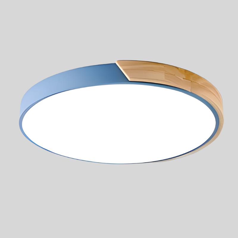 BowLift | Wood Macaroon Circular Ceiling Light